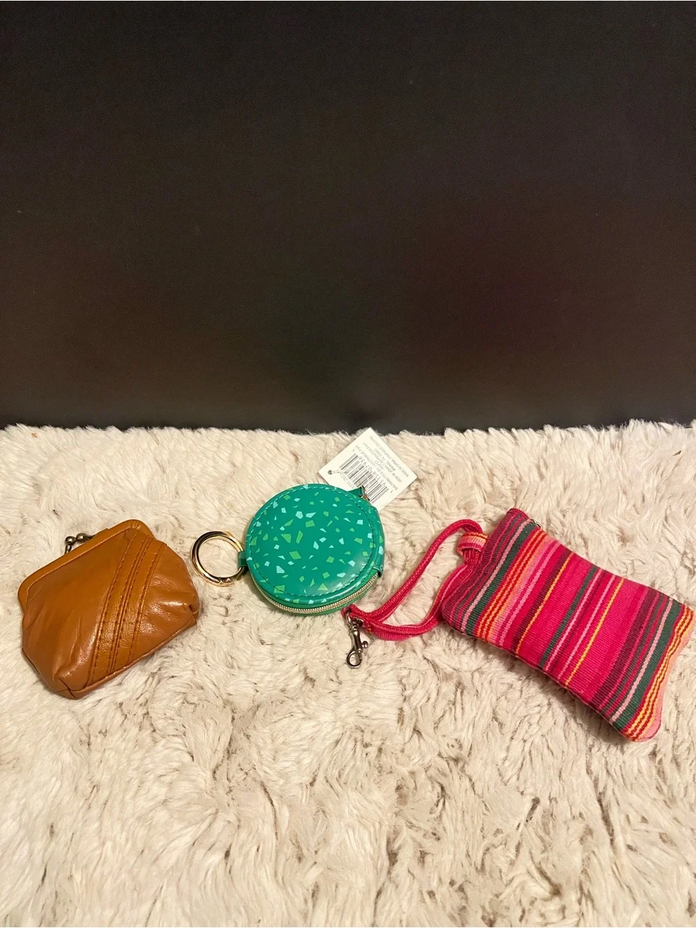 Three piece bundle of change purses